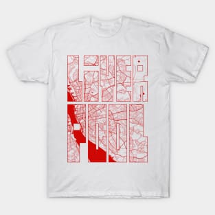 Liverpool, England City Map Typography - Oriental T-Shirt